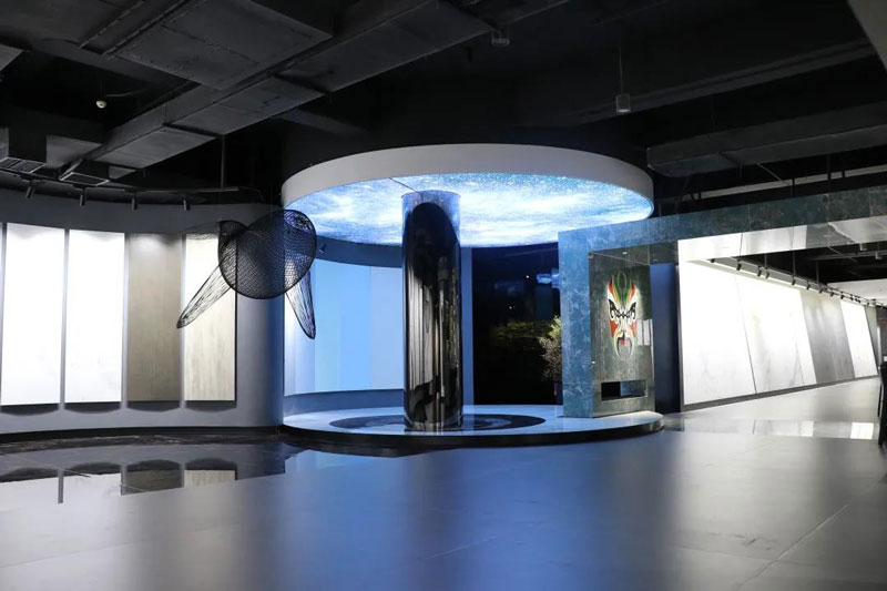 總部展廳鑒賞|3680㎡的巖值Show,刷新審美新高度